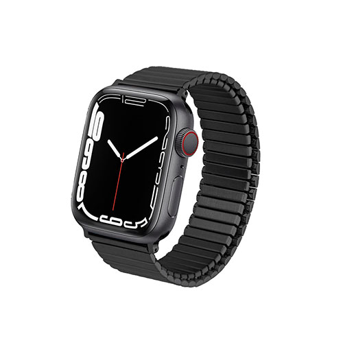 TF7 メタルストレッチバンド for Apple Watch 49/45/44/42mm Lサイズ ブラック TF21BK44L