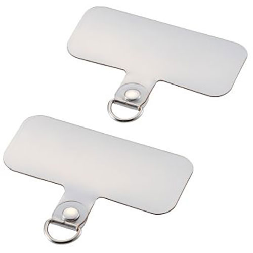 LAN デジタル パット 情報 スタンド ケース ルーター 周辺 スマホ パーツ アクセサリー デジタル関連 | エレコム ストラップホールシート 2枚入 1口タイプ クリア P-STHD1CR