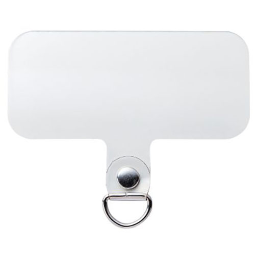 創造生活館のLAN デジタル パット 情報 スタンド ケース ルーター 周辺 スマホ パーツ アクセサリー デジタル関連 | エレコム ストラップホールシート 2枚入 1口タイプ クリア P-STHD1CR｜アングル2