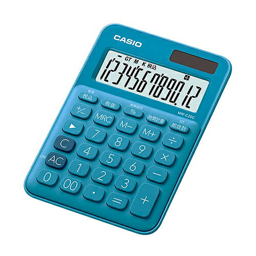 【5個セット】 カシオ計算機 カラフル電卓 ミニジャストタイプ レイクブルー MW-C20C-BU-NX5 | 事務 オフィス 電卓 大きい 小さい 12桁 12 桁 おしゃれ 簿記 可愛い かわいい オシャレ 簿記 ミニ ちいさい おおきい 【5個セット】 カシオ計算機 カラフル電卓 ミニジャストタイプ レイクブルー MW-C20C-BU-NX5 | 事務 オフィス 電卓 大きい 小さい 12桁 12 桁 おしゃれ 簿記 可愛い かわいい オシャレ 簿記 ミニ ちいさい おおきい