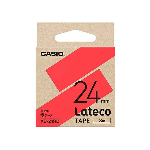 【5個セット】 カシオ計算機 Lateco専用詰替用テープ/赤に黒文字/24mm XB-24RDX5 | テープ 関連単語 お洒落 おしゃれ 医療 マスキング のり 詰替え ホルダー 両面 テプラ 詰め替え ライト カッター ボール メジャー ライター led
