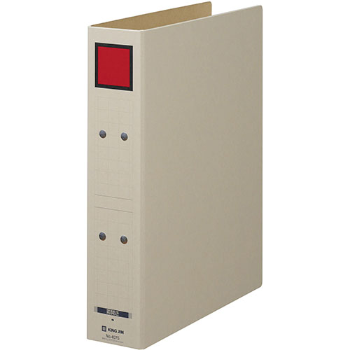 【10個セット】 KING JIM キングジム A4S保存ファイル ドッチ式 赤 背幅65mm KJ-4075-RDX10 関連:(送料無料 通販 グッズ 商品...