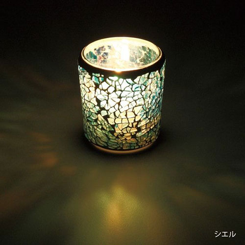 創造生活館の【6個セット】 ペガサスキャンドル offti モザイクグラス シエル offti-08047801X6 関連：(送料無料 通販 グッズ 商品 便利 父の日 母の日 クリスマス 結婚 プレゼント)御中元 文化の日 寒中見舞い 御祝返し 感謝 ひな祭り 体育の日 クリスマス 葬儀 入学｜アングル3