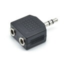 【10個セット】 日本トラストテクノロジー ステレオミニジャック 2分配コネクタ JSC-024BKX10 | ステレオ 時代 ケーブル 延長 ミキサー ミニプ...