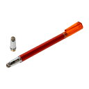 スタンド アクセサリー 部品 マウス パット WEB LAN ルーター パソコン スマートフォン スマホ デジタル関連 | 5個セット MCO 先端交換式タッチペン 導電繊維タイプ レッド STP-L01 RDX5(2)