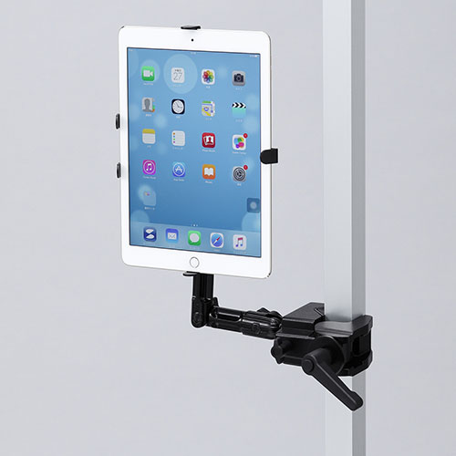 LAN ルーター パソコン スマートフォン スマホ OA機器 デジタル 情報 周辺 機器 パーツ デジタル関連 | サンワサプライ 7〜11インチ対応タブレットアーム クランプ式 4関節 取付支柱等 CR-LATAB22N