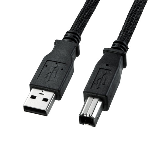 【5個セット】 サンワサプライ ナイロンメッシュUSB2.0ケーブル 3m KU20-NM30K2X5 | PC 周辺機器 関連:usbメモリ タイプ 容量 ハブ コンセント ケーブル 充電器 変換 type アダプタ 充電 メモリー 延長