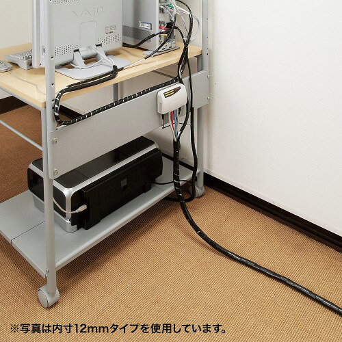 2025 クリスマス スマホ pc スマートフォン スマホ OA機器 デジタル 情報 周辺 機器 パーツ ケース スタンド アクセサリー デジタル関連 | 10個セット サンワサプライ ケーブルタイ スパイラル CA-SP6BKN2X10 ssk-1-19536988 創造生活館 サンプル画像3