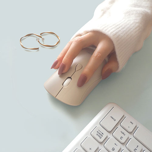 パソコン パーツ 部品 LAN スタンド 情報 マウス スマートフォン OA機器 周辺 スマホ デジタル関連 | ビジネスハーモニー EGRET SweetiE おしゃれ且つ高機能の充電式ワイヤレスマウス ミルクティー EM23-S2