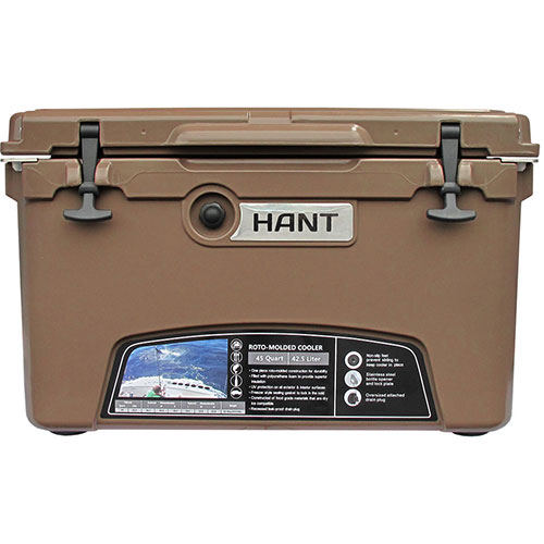 ジェイエスピー HANT クーラーボックス ブラウン 45QT HAC45-BR ジャンル(アウトドア スポーツ クーラーボックス)