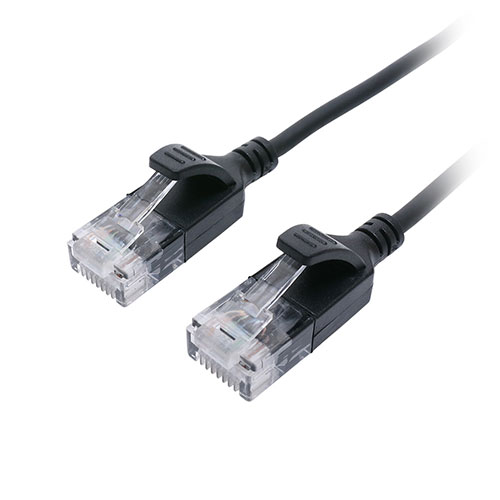 MCO CAT.6A LANケーブル スリム ブラック 10m C6A-S10BK | ケーブル 関連単語 HDMI VGA インターフェース ディスプレイ パソコン DVD アナログ デジタル usb PC 周辺機器 アクセサリー 転送 信号 DVI 変換 ケーブル
