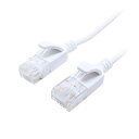 機器 パーツ ケース スタンド アクセサリー 部品 マウス パット WEB LAN ルーター デジタル関連 | MCO CAT.6A LANケーブル スリム ホワイト 10m C6A-S10WH