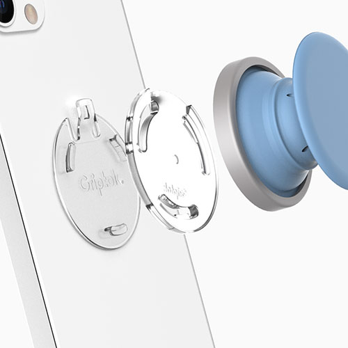 創造生活館のGriptok グリップトック 脱着アクセサリー D-PLATE 2303DRTRCLR01 関連（パソコン スマホ 他 周辺機器 モニタ パッド ゲーミング プリンター 保護 外付け タブレット HDD スマートフォン）｜アングル3