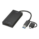 パソコン スマホ タブレット PC アクセサリー USB AまたはType-CポートからHDMI出力が可能なHDMI変換コンバータです 最大4K(3840×2160/30Hz)出力に対応しており4K対応の大画面テレビ・モニタなどで高精細な4K解像(2)