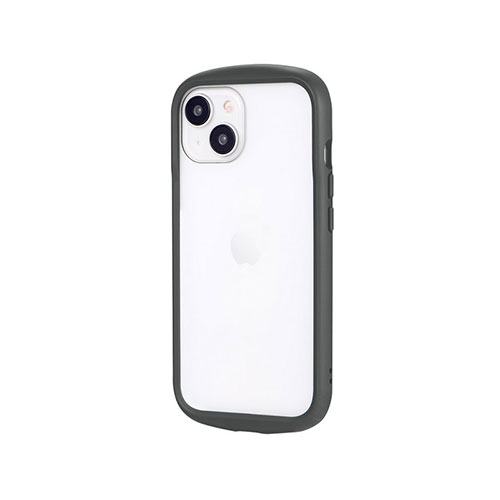 LAN デジタル パット 情報 スタンド ケース ルーター 周辺 スマホ パーツ アクセサリー デジタル関連 | LEPLUS NEXT iPhone 15 iPhone 14 耐衝撃ハイブリッドケース Cleary ダークグレー LN-IM23PLCGY