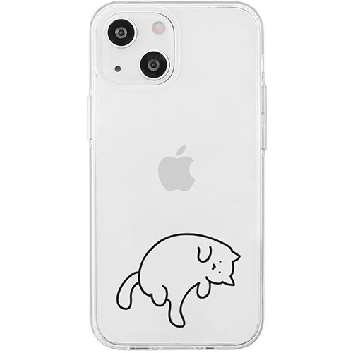パソコン パーツ 部品 LAN スタンド 情報 マウス スマートフォン OA機器 周辺 スマホ デジタル関連 | AKAN エイカン ソフトクリアケース for iPhone 15 猫ちゃんはグルーミング中 AK25621i15