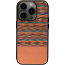Man & Wood マンアンドウッド MagSafe対応天然木ケース for iPhone 15 Pro Browny Check I25522i15PR