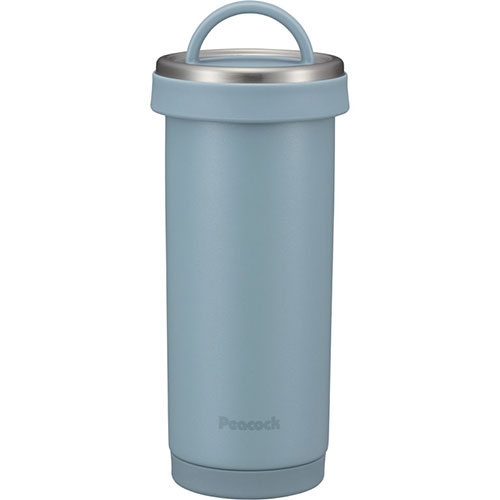 ピーコック タンブラーボトル スモーキーブルー K20562016 | タンブラー 関連単語 こぼれない コップ グラス 蓋付き 大容量 蓋 セット 真空 断熱 名 保温 保冷 持ち運び ペアー ストロー 名入り