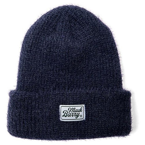 MACK BARRY マクバリー 【BEANIE(ビーニー)】 CLASSIC LABEL SOFT CANDY BEANIE ネイビー MCBRY70733 ジャンル(帽子 小物 メンズ帽子 ニット帽 ブランド雑貨 バッグ)