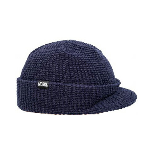 MACK BARRY マクバリー 【BEANIE(ビーニー)】 M VISOR CAP BEANIE ネイビー MCBRY72829 ジャンル(小物 バッグ メンズ帽子 ニット帽 ブランド雑貨 帽子)