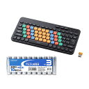 エレコム はじめてのキーボード KEY PALETTO(無線) + アルカリ乾電池 単3形10本パックセット TK-FS10DMKBK+HDLR6/1.5V10P 関連(IT AV機器 他 周辺機器 電源 液晶 クリーニング 装置)(2)