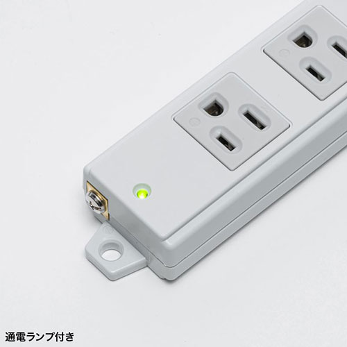 機器 パーツ ケース スタンド アクセサリー 部品 マウス パット WEB LAN ルーター デジタル関連 | サンワサプライ 工事物件タップ 6個口 2m TAP-KS6N-2