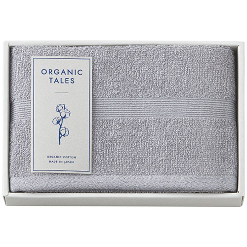 【5個セット】 オーガニックテイルズ フェイスタオル グレー 2896-020X5 関連（送料無料 通販 グッズ 商品 便利 父の日 母の日 クリスマス 結婚 プレゼント）