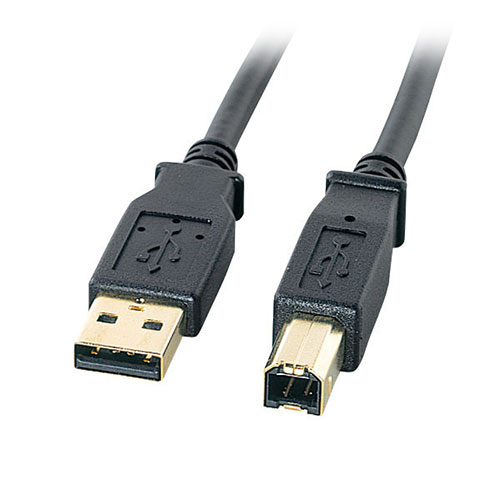 パソコン スマホ タブレット PC アクセサリー USB2.0規格に対応(USB-IFの認証を取得) USBポートを持つ機器同士の接続に 金メッキコネクタ採用 ブラック・2m USB2.0規格・USB1.1規格準拠のパソコンとUSB機器