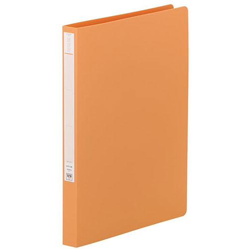 【5個セット】 LIHIT LAB. パンチレスファイル(HEAVY DUTY) A4S 橙 F-367-3-ORX5 ジャンル(日用品雑貨 文房具 手芸 文房...