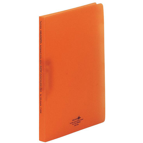 【10個セット】 LIHIT LAB. スーパーパンチレスファイルA4S 橙 F-5030-4-ORX10 ジャンル(日用品雑貨 文房具 手芸 文房具 事務用品...