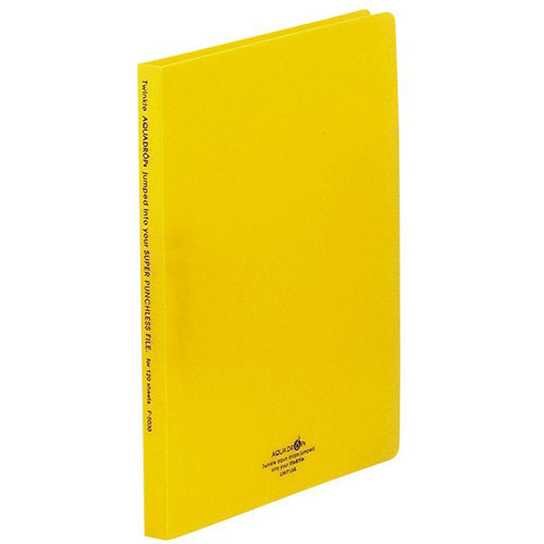 【10個セット】 LIHIT LAB. スーパーパンチレスファイルA4S 黄 F-5030-5-YEX10 ジャンル(日用品雑貨 文房具 手芸 文房具 事務用品...