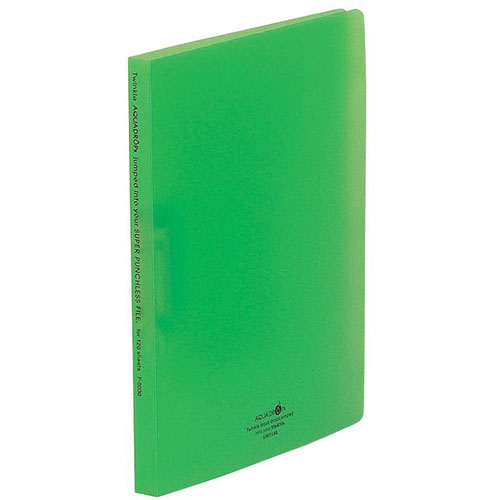 【10個セット】 LIHIT LAB. スーパーパンチレスファイルA4S 黄緑 F-5030-6-YGX10 ジャンル(日用品雑貨 文房具 手芸 文房具 事務用...
