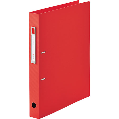 【5個セット】 LIHIT LAB. noieーstyle D型リングファイルA4 レッド F-7684-3-RDX5 関連(アイディア おしゃれ ホビー おも...