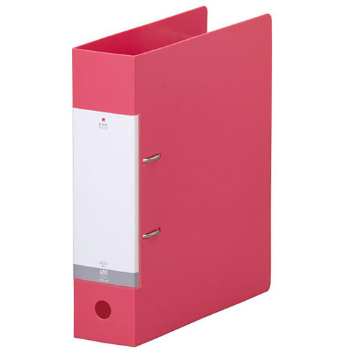 人気 冬 お歳暮 ギフト クリスマス プレゼント 【5個セット】 LIHIT LAB. リクエスト D型リングファイル A4S 赤 G2280-3-RDX5勤労...