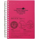 【10個セット】 LIHIT LAB. AQUA DROPs ツイストリング ノート A6 赤 N-1665-3-RDX10 ジャンル(文房具 手芸 手帳 日用品雑貨 事務用品)(3)