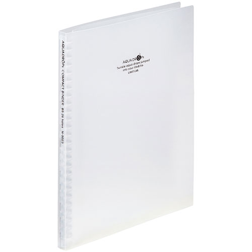 【10個セット】 LIHIT LAB. コンパクトバインダー B5S 40枚 乳白 N-5023-1-MWX10 ジャンル(日用品雑貨 文房具 手芸 文房具 事...