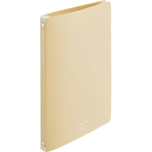 【5個セット】 LIHIT LAB. CUBE FIZZ ホルダーファイル(ワイヤ式) ベージュ N-6400-16-BEX5 ジャンル(日用品雑貨 文房具 手...