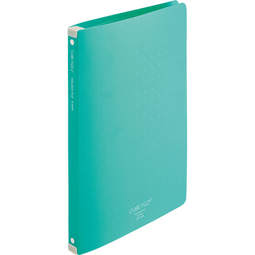 【5個セット】 LIHIT LAB. CUBE FIZZ ホルダーファイル(ワイヤ式) グリーン N-6400-7-GRX5 ジャンル(日用品雑貨 文房具 手芸...