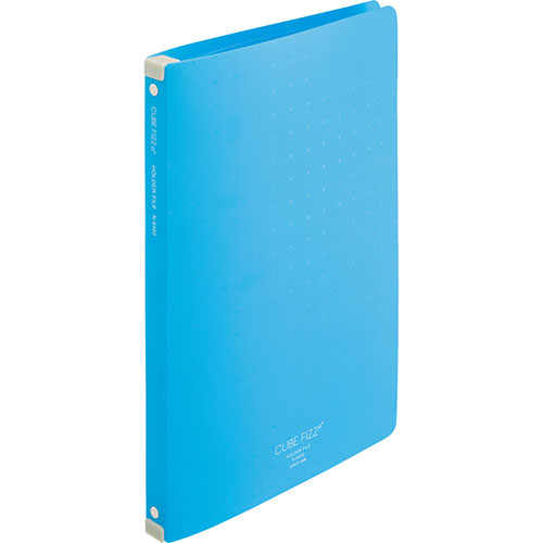 【5個セット】 LIHIT LAB. CUBE FIZZ ホルダーファイル(ワイヤ式) ブルー N-6400-8-BLX5 ジャンル(日用品雑貨 文房具 手芸 ...