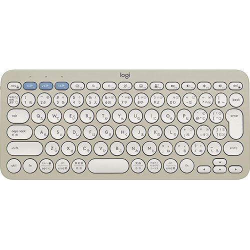 LAN デジタル パット 情報 スタンド ケース ルーター 周辺 スマホ パーツ アクセサリー デジタル関連 | ロジクール PEBBLE KEYS 2 K380S Bluetoothキーボード グレージュ K380sGY
