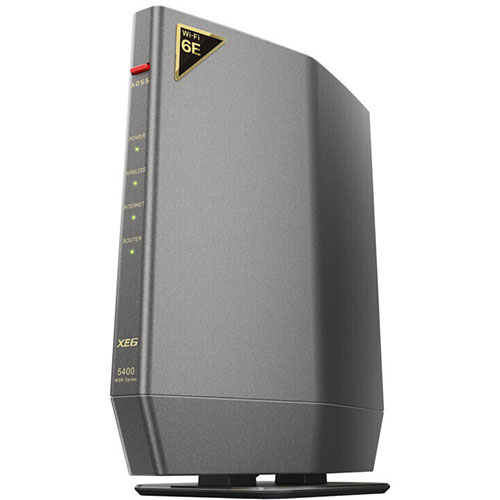 BUFFALO バッファロー 無線ルーター AirStation Wi-Fi 6E対応ルーター アドバンスドモデル チタニウムグレー WSR-5400XE6 | Bluetooth wifi 無線 ワイヤレス 関連単語 送信機 トランスミッター 変換 機器 ブルートゥース イヤホン スピーカー マウス