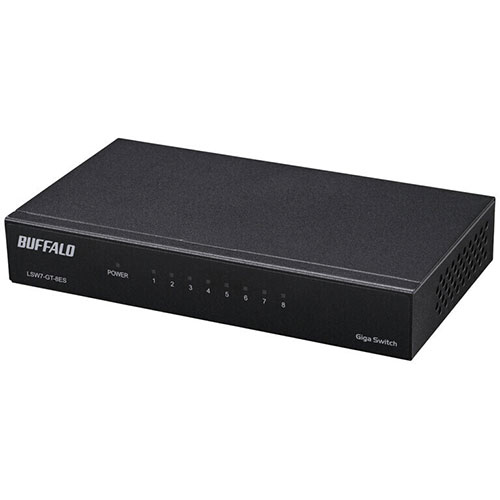 BUFFALO バッファロー LANハブ LSW7-GT-8ES/BK | パソコン スマホ スマートフォン タブレット 周辺機器 アクセサリー 関連単語 機器 端子 充電 アダプター マウス ポーチ 便利 アイデア商品 電源 usb hdmi ケーブル wifi ルーター wi-fi