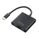 サンワサプライ USB Type-C ハブ(3ポート) USB Aポート×2 Type-Cポート×1 USB-3TCP9BK 関連(IT コンピューター 他 周辺機器 ネットワーク ケーブル 延長 充電 変換 コード コンセント)(2)