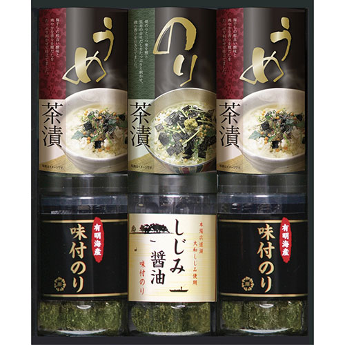 【3セット】 有明海産&しじみ醤油味付のり・お茶漬け詰合せ B9081054X3 ジャンル(食品 乾物 海苔 セット 詰め合わせ)