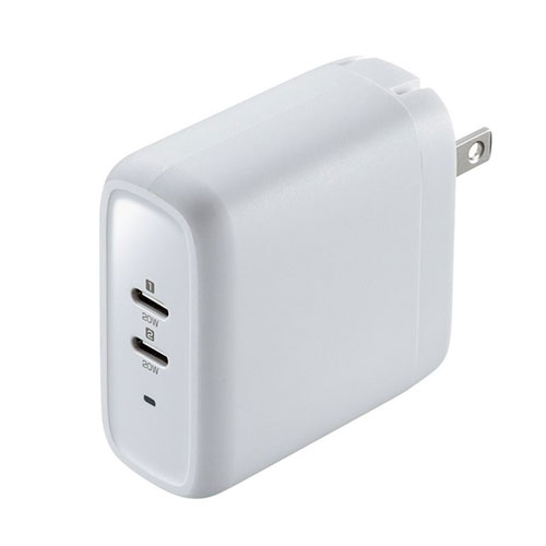 スマホ パソコン タブレット PC 周辺機器 iPhone スマートフォンを2台同時に急速充電できるUSB PD規格20W出力に対応したTypeCポートを2ポート搭載のAC充電器 USB Power Delivery(USB PD) スマホ パソコン タブレット PC 周辺機器 iPhone スマートフォンを2台同時に急速充電できるUSB PD規格20W出力に対応したTypeCポートを2ポート搭載のAC充電器 USB Power Delivery(USB PD)