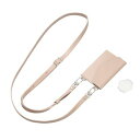 情報 周辺 機器 パーツ ケース スタンド アクセサリー 部品 マウス パット WEB デジタル関連 | エレコム ショルダーストラップ カードケース付 レザー ベージュ P-STSDCDPLBE(2)