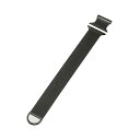 パソコン スマホ PC 周辺機器 便利グッズ Apple Watch用 ミラネーゼバンド マグネット (49/45/44/42mm) ブラック細かいサイズ調節ができ 編み込み構造により手首へのフィット感が高い スタイリッシュなデザイ(2)