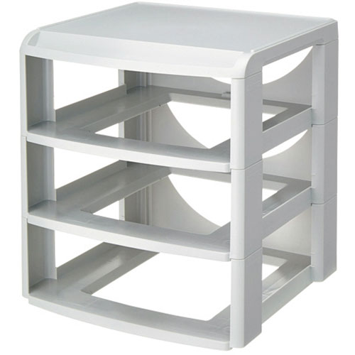 アコ・ブランズ レタートレー ラックセット グレー ACCO-5299-00-85 | 有孔ボード 棚 ラック 収納 関連単語 時短グッズ 便利 用紙 食器 ケ...