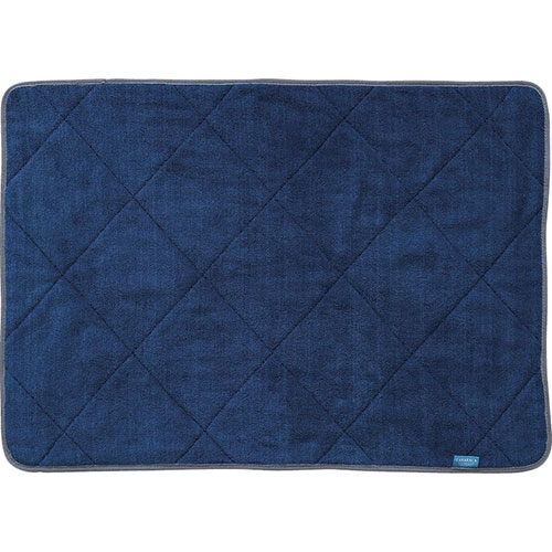 乾度良好 カララカ タオルバスマット ネイビー 約50×70cm C5099106 ジャンル（バス用品 バスマット 日用品雑貨 手芸 文房具）
