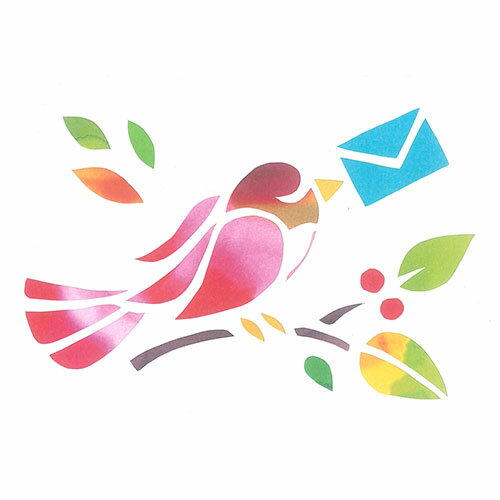 人気 冬 お歳暮 ギフト クリスマス プレゼント トラストプリンティング 切り絵キット 小鳥-ハガキwhite-H ハンドメイドペーパーカット WHA-H01